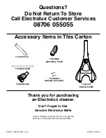 Preview for 16 page of Electrolux Z5600 Series Owner'S Manual