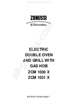 Electrolux ZANUSSI ZCM 1030 X Instruction Booklet preview