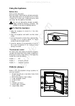 Preview for 6 page of Electrolux Zanussi  ZECL 159 W Instruction Book