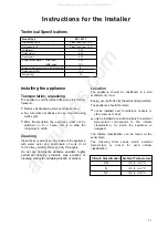 Preview for 11 page of Electrolux Zanussi  ZECL 159 W Instruction Book