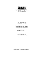 Preview for 1 page of Electrolux ZCE 7551X Instruction Booklet