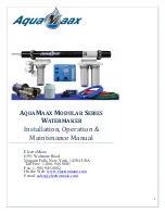 ElectroMaax AQUAMAAX MODULAR SERIES Installation, Operation & Maintanance Instructions preview