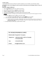 Preview for 6 page of ELECTROMATIC Check-Line RH1 Calibration Manual