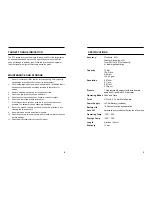 Preview for 3 page of ELECTROMATIC DTL Operating Instructions