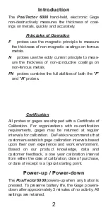 Предварительный просмотр 2 страницы ELECTROMATIC PosiTector 6000 Instruction Manual