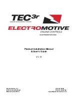 Предварительный просмотр 1 страницы Electromotive tec3r Installation Manual & Users Manual