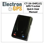 Предварительный просмотр 1 страницы Electron GPS CT-24-D4F Quick User Manual