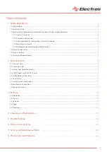 Preview for 3 page of Electron E-COAT Master User Manual