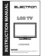 Предварительный просмотр 1 страницы Electron LCD2400E Instruction Manual