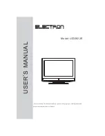 Preview for 1 page of Electron LCD2622E User Manual