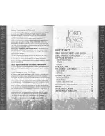 Preview for 2 page of Electronic Arts THE LORD OF THE RINGS-THE RETURN OF THE KING Manual