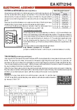 Preview for 3 page of ELECTRONIC ASSEMBLY EA KIT129-6 Manual