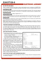 Preview for 6 page of ELECTRONIC ASSEMBLY EA KIT129-6 Manual