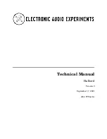 Electronic Audio Experiments Halberd Technical Manual preview