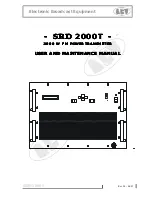 Preview for 1 page of Electronic Broadcast Equipment SIRIO 2000T User And Maintenance Manual