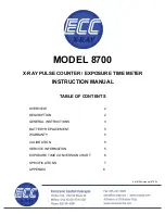 Предварительный просмотр 1 страницы Electronic Control Concepts 8700 Instruction Manual