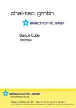 Preview for 1 page of Electronic.Star Chal-tec Dance Cube Manual