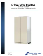 Предварительный просмотр 1 страницы Electronic Systems Support EFC52 SERIES Installation, Operation And Maintenance Manual