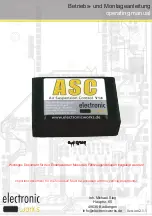 Предварительный просмотр 1 страницы electronic works ASC Operating Manual