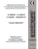 Preview for 1 page of Electronic S 100/25 Instructions For Installation And Use Manual