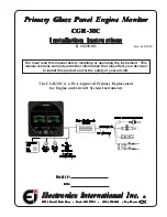 Electronics International CGR-30P Installation Instructions Manual preview