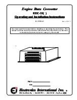 Electronics International EDC-33 Series Operating And Installation Instructions предпросмотр