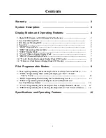 Preview for 3 page of Electronics International FP-5 Operating Instructions Manual