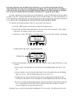 Preview for 8 page of Electronics International FP-5 Operating Instructions Manual