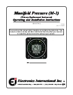 Preview for 1 page of Electronics International M-1 Operating And Installation Instructions