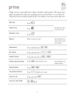 Preview for 2 page of Electronics Line Prime Quick User Manual