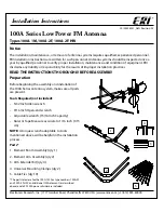 Electronics Research, Inc. 100A Series Installation Instructions Manual предпросмотр