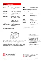 Preview for 2 page of Electronics Ei 605 Optical Quick Start Manual