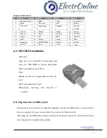 Предварительный просмотр 6 страницы ElectrOnline TK306A User Manual