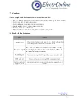 Preview for 20 page of ElectrOnline TK306A User Manual