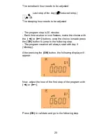 Preview for 20 page of Electrorad 4 Zones RF Programmer Installation & Operation Manual