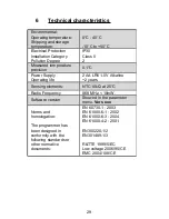 Preview for 29 page of Electrorad 4 Zones RF Programmer Installation & Operation Manual