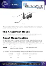 Preview for 4 page of ElectroTech TS1010 Owner'S Manual