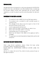 Preview for 11 page of ELECTROTEK ET-QH13 Instruction Manual