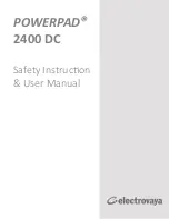 Electrovaya POWERPAD 2400 DC Safety Instruction & User Manual preview