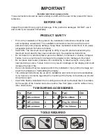 Preview for 2 page of Electrovision A195CF User Manual