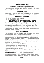 Preview for 2 page of Electrovision Eagle L300B Quick Start Manual