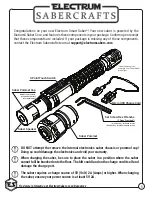 Предварительный просмотр 1 страницы Electrum Sabercrafts Smart Saber Aegis Operation Manual