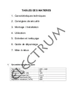 Предварительный просмотр 13 страницы Electrum TSH912LX Instructions Manual