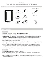 Предварительный просмотр 2 страницы Elegant Furniture And Lighting MRE8011 User Manual