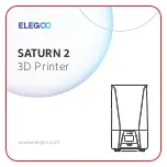 Предварительный просмотр 1 страницы Elegoo SATURN 2 Instructions Manual