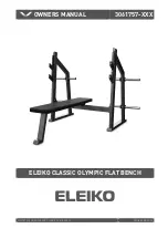 Предварительный просмотр 1 страницы Eleiko 3061757 Series Owner'S Manual