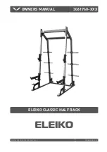 Preview for 1 page of Eleiko 3061760 Series Owner'S Manual