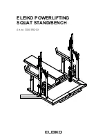 Eleiko POWERLIFTING SQUAT STAND/BENCH Installation Instruction preview