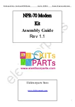 Elekitsorparts FUNtronics NPR-70 Assembly Manual preview