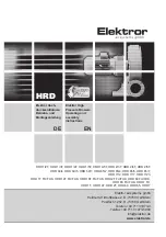 Elektor HRD 1/2T Operating And Safety Instructions Manual preview